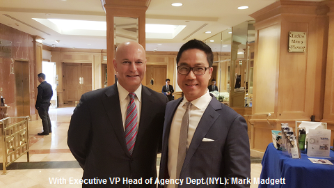 Jason Min with Executive VP Head of Agency Dept. (NYL), Mark Madgett